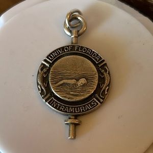 Vintage University of Florida Gators Swimming Intramurals Medal Necklace Pendant